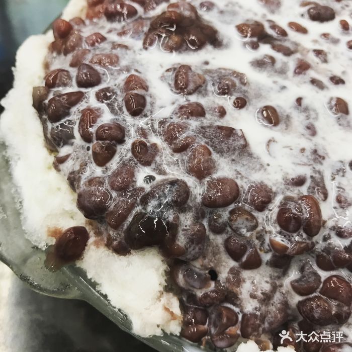 红豆牛奶冰