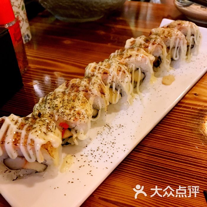 火焰芝士虾寿司