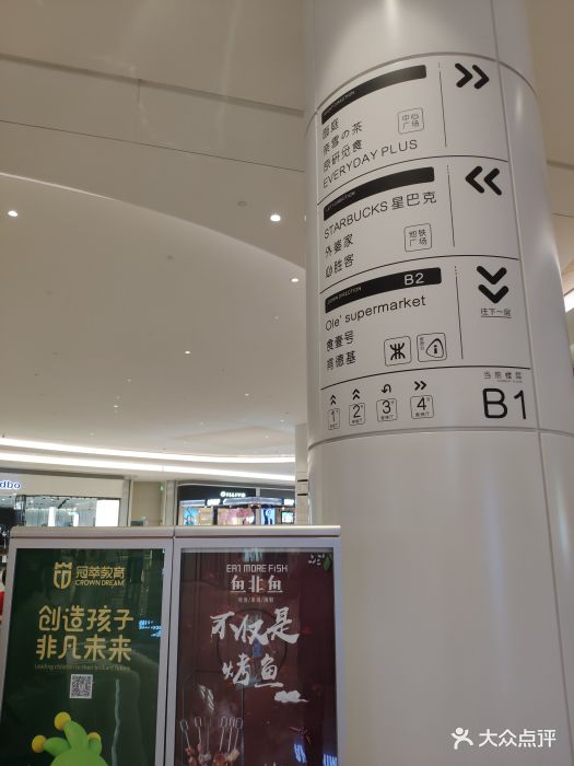 壹方城购物中心柱子上的指示图片 - 第26张