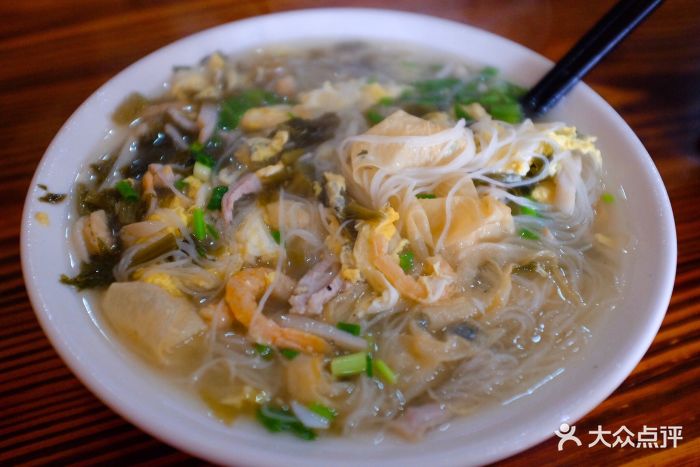 老袁炒年糕(越秀路店)-豆腐皮开洋榨面图片-嵊州市美食-大众点评网