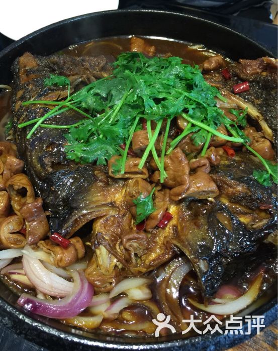 喜欢的菜 干锅肥肠鱼头