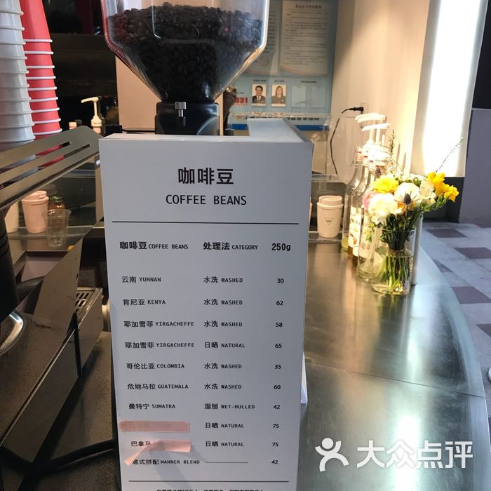 manner coffee菜单图片-北京咖啡厅-大众点评网