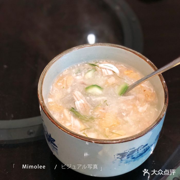 菊花鱼肚鱼茸羹