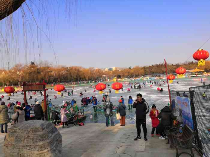 陶然亭公园冰场-"周末去的,没有提前订票,虽然人不少,但是.