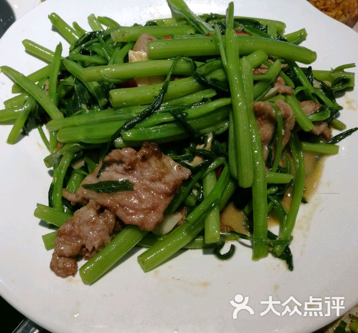 通心菜炒牛肉