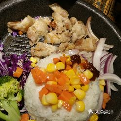 五花肉铁板饭