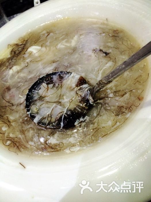 发菜海鲜羹