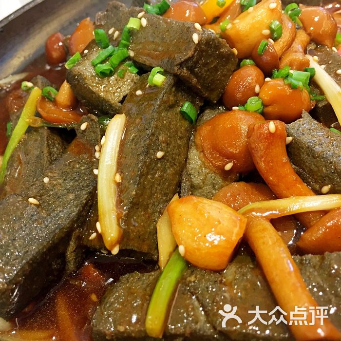 恭喜里铁板菌菇黑豆腐图片-北京粤菜馆-大众点评网