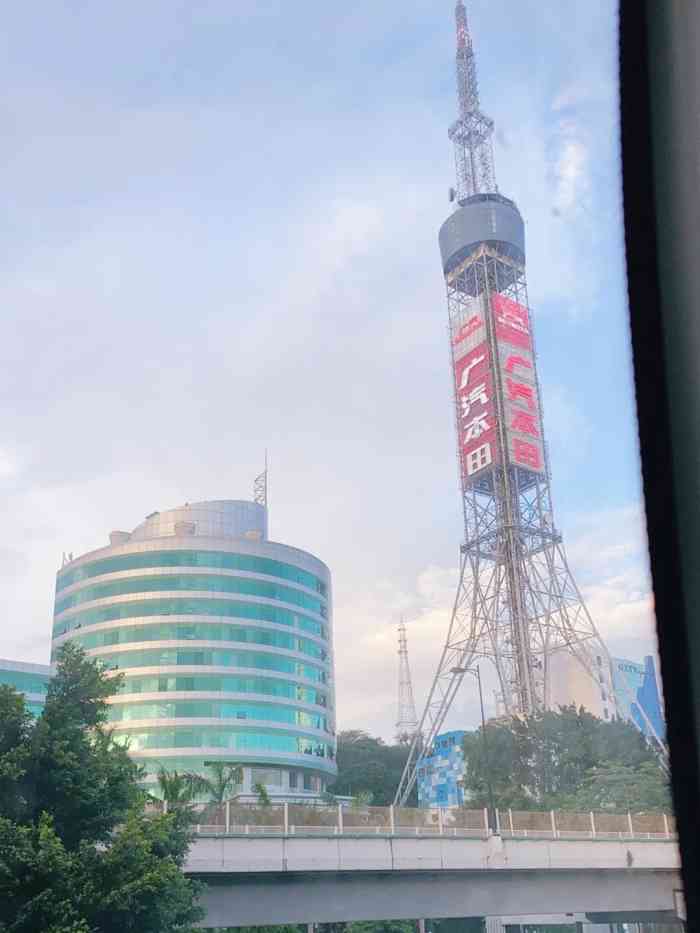 越秀山电视塔-"最靓高架桥位于5号线小北地铁站附近,.