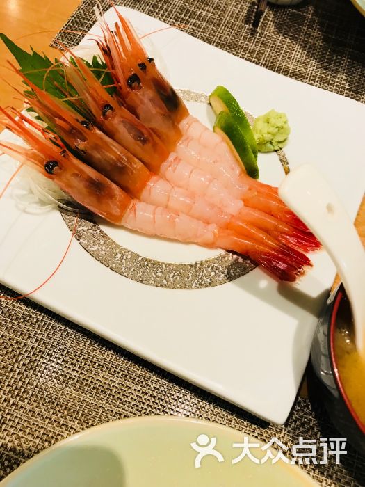 红虾刺身