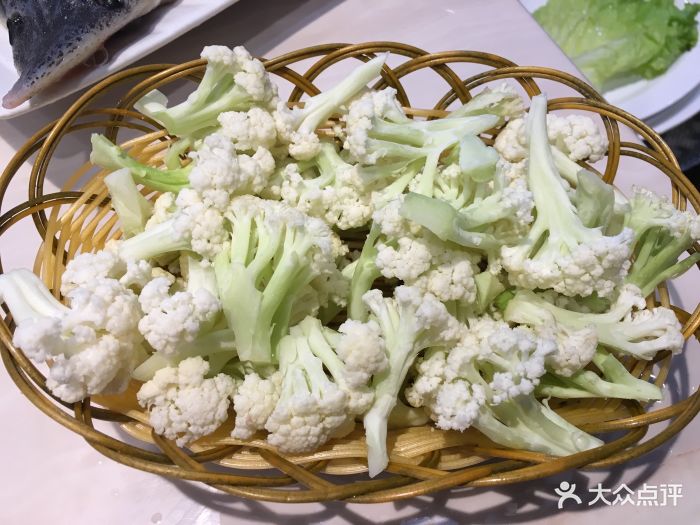 潮尚蒸海鲜蒸汽火锅有机花菜图片