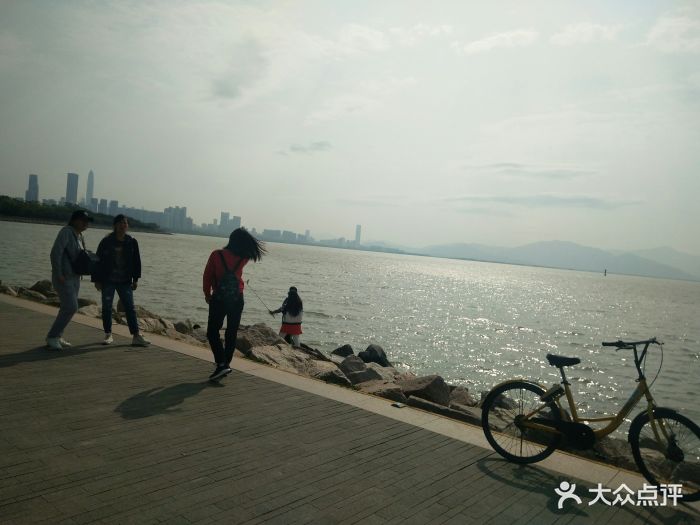 深圳湾公园,听说对面就是香港啦~风景真的.-