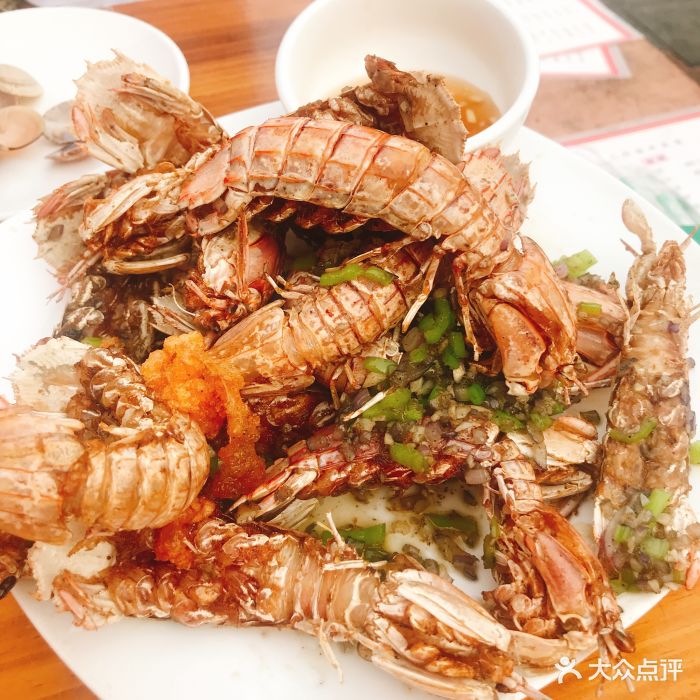 天伦海鲜家常菜海鲜大咖椒盐虾虎图片 - 第1张