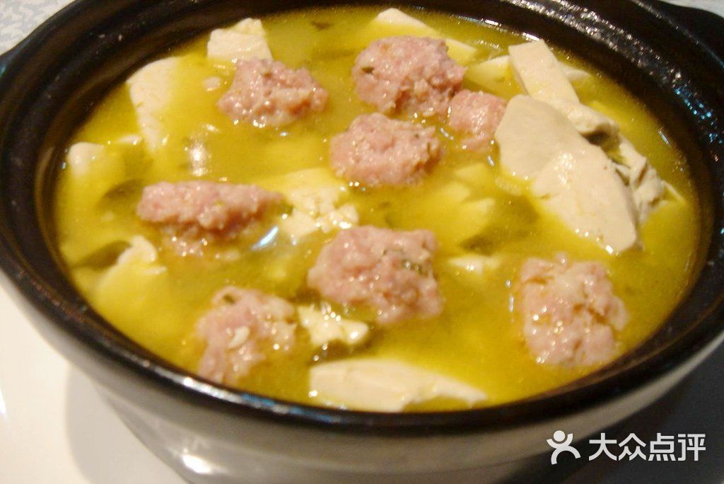 咸菜肉圆笃豆腐