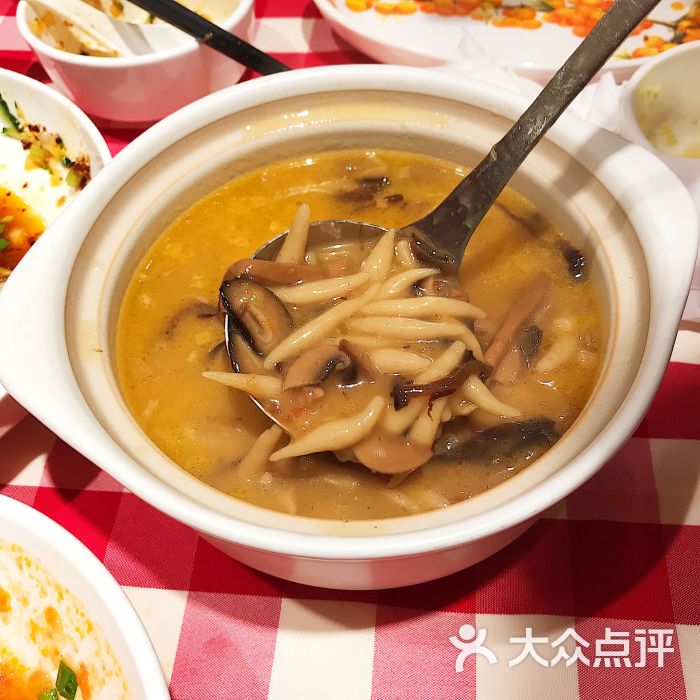 西贝莜面村(佛山岭南站店)筱面鱼鱼蘑菇汤图片 - 第13张