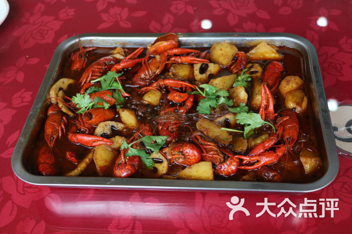 津味菜馆-大盘麻辣小龙虾-菜-大盘麻辣小龙虾图