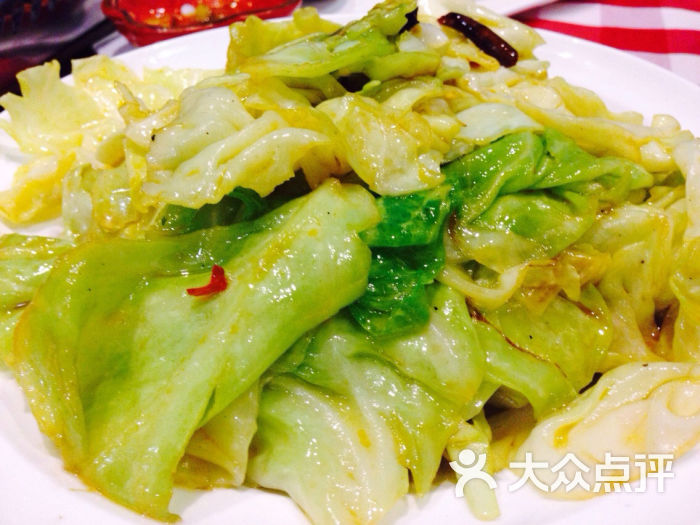 西贝莜面村(上海中环百联店)炝炒牛心菜图片 - 第3999张