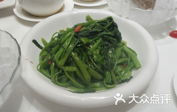 太子品味港式餐厅泰式虾头油炒通菜图片 第9张