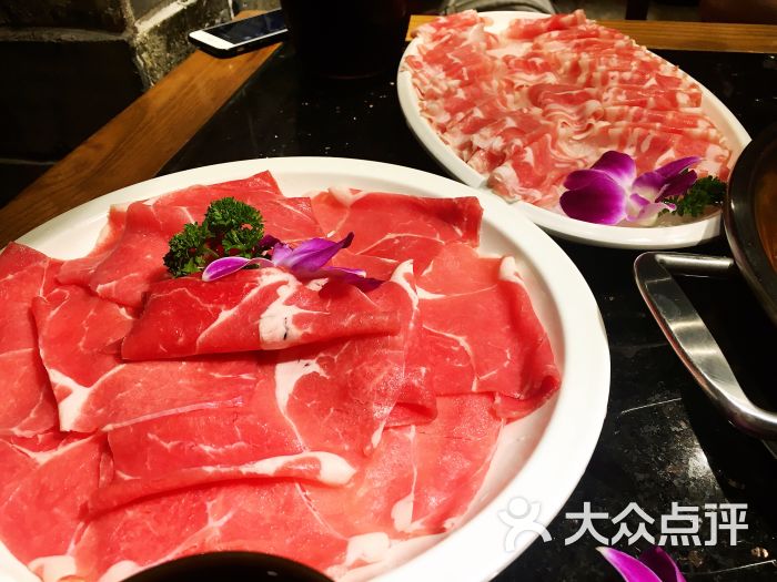 小黑马火锅(文一路店)鲜切大片牛肉图片 第2张