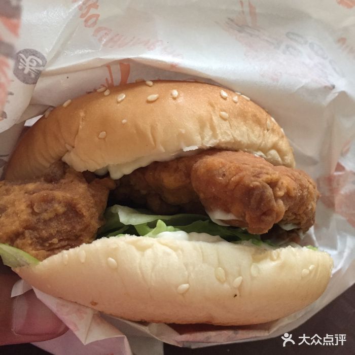 香辣鸡腿堡