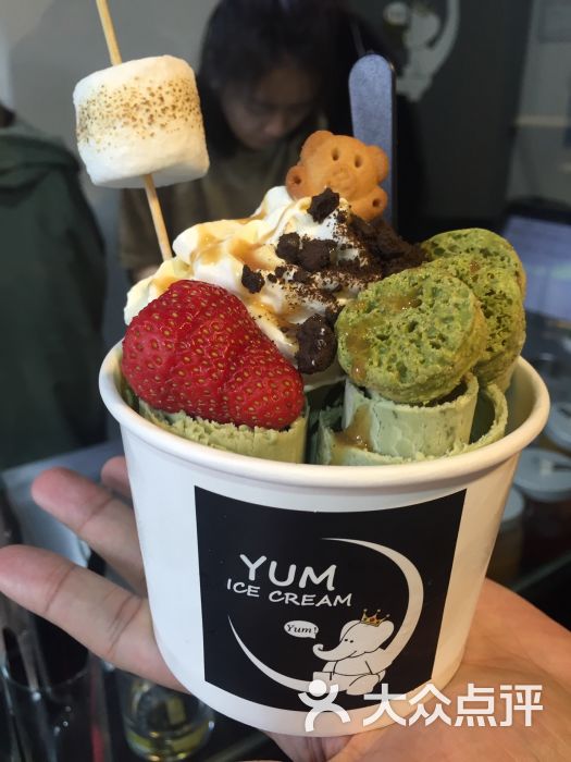 yum ice cream 泰式炒冰淇淋卷抹茶雪糕卷图片 - 第12张