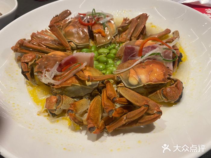 蟹榭(上海久光中心店)-咸肉蒸大闸蟹-菜-咸肉蒸大闸蟹图片-上海美食