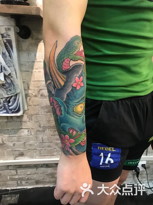 包小臂般若纹身十堰匠心刺青作品