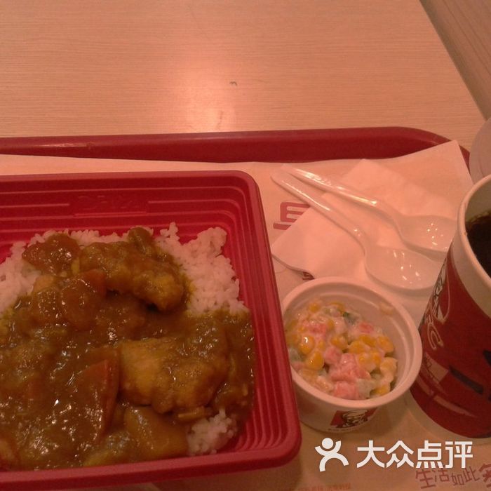 咖喱鸡块饭套餐                 蓝豆加油           爱吃饭的大胖