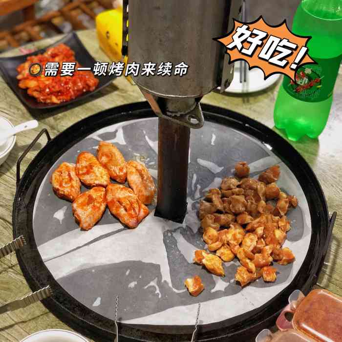 板凳地摊烤肉(上梅林店)-"绝对正宗的东北煎肉! [薄荷]环境:.