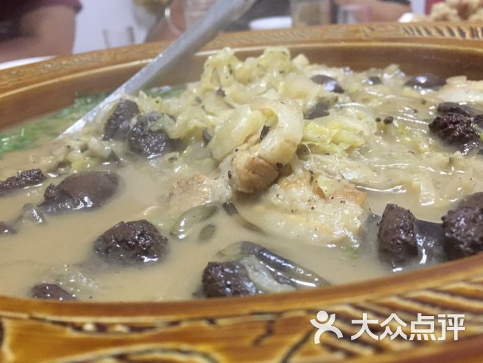 姐妹东北饭店猪血肠炖菜图片 - 第2张