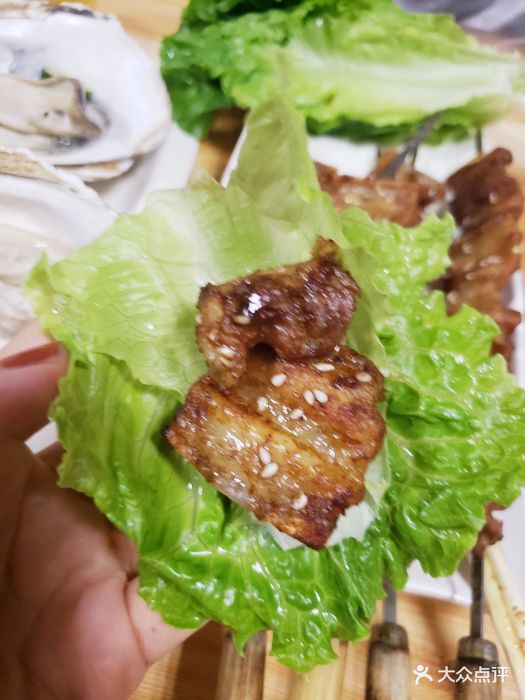 烤五花肉生菜