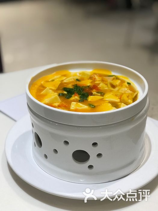 蟹籽鲜虾滑豆腐