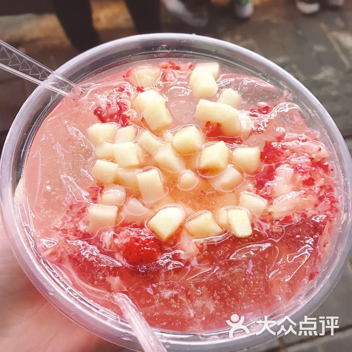 李记手工玫瑰糍粑冰粉草莓味糍粑冰粉图片 - 第1张