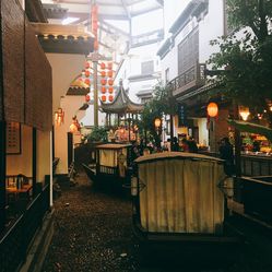 苏州江南大院人均消费_苏州码头烟雨江南图片