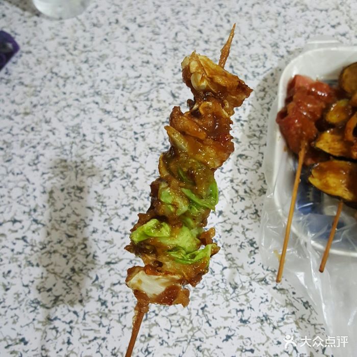 西镇建明炸串(观城路店)炸大头菜图片 - 第1张