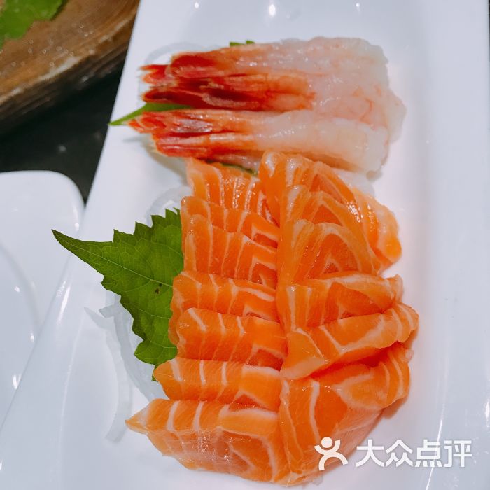 三文鱼甜虾刺身
