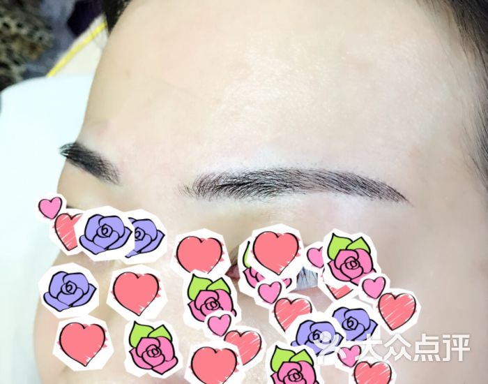 mina .z造艺韩式半永久定妆纹眉刚纹完的效果图片 - 第367张