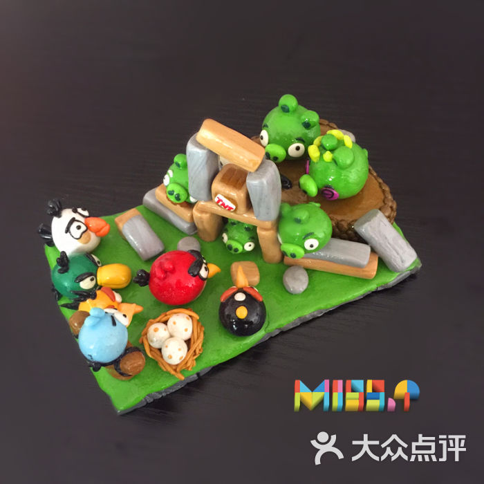 t创意软陶手工坊-愤怒的小鸟-作品-愤怒的小鸟