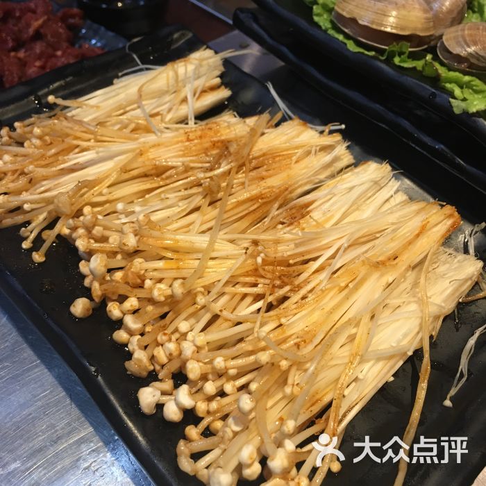 猿生态炭火烤肉金针菇图片 - 第5张