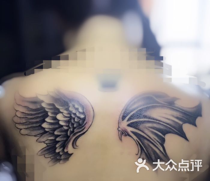 自由之翼纹身工作室tattoo背部图片 - 第5张