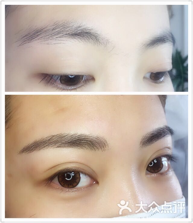 采薇半永久纹眉纹眼线漂唇美睫(生态美颜店)线状眉图片 - 第49张