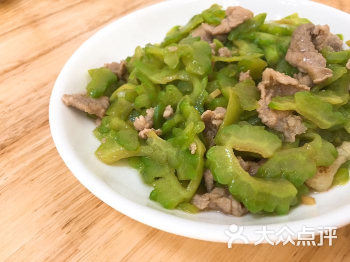 苦瓜肉片饭
