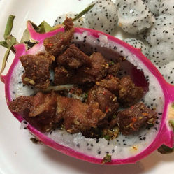 孜然羊肉火龙果(图)-三味菜馆(平江路店)-苏州