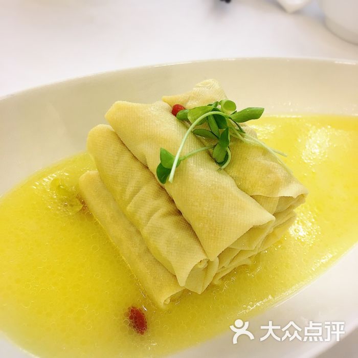 顶栊新派粤菜(华润万象城店)鸡汁百叶包图片 - 第1张
