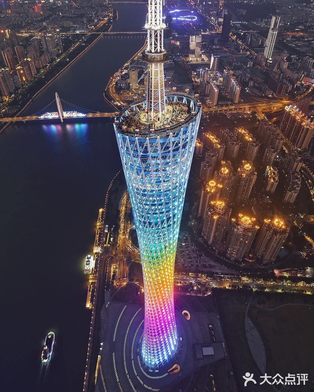 广州夜景真美加油