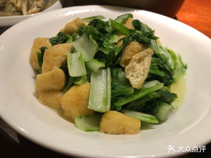 小白菜油豆腐