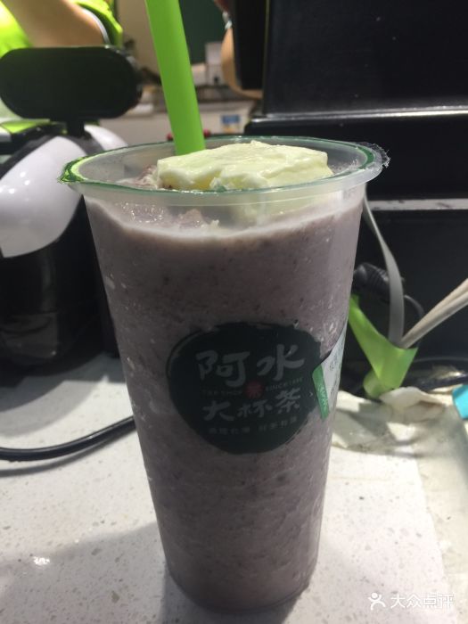 阿水大杯茶(金桥店)抹茶红豆牛奶沙冰图片 第3张