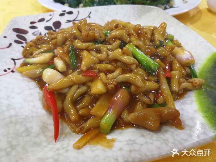 姜葱炒鸭肠