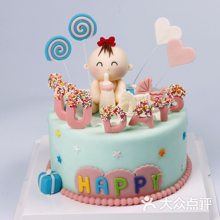 翻糖蛋糕-南宁甜品台-momo翻糖蛋糕-宝贝100天庆生图片 - 第10张