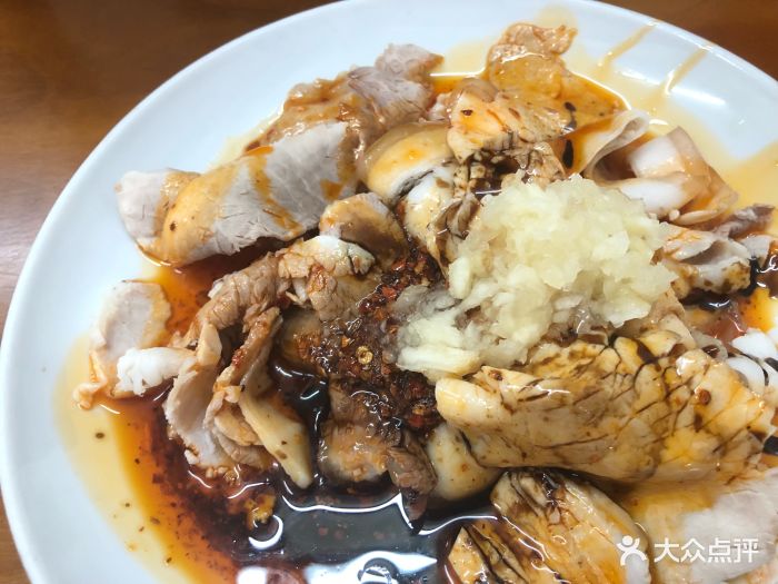 成都名小吃苏白肉豆汤饭蒜泥白肉图片 第3张